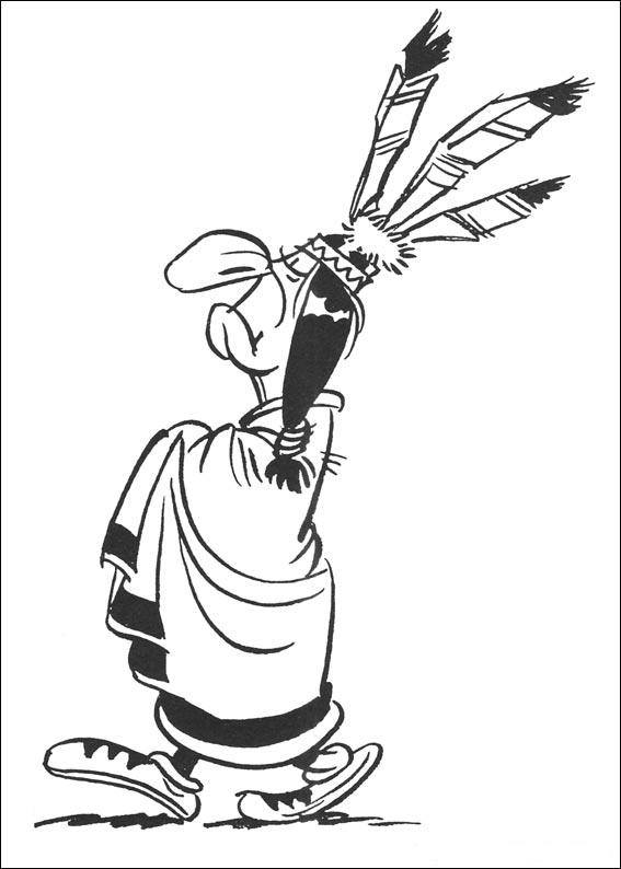Plansa de colorat cu Lucky Luke 14 6